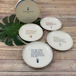 Pottery Barn Cocktails Defined Plates